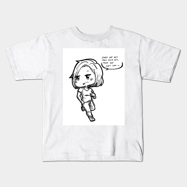 Flirty Haught Kids T-Shirt by riozaki21